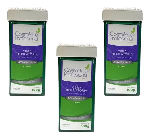 Cera Descartable Roll On Cosmetica Profesional X 3 Unidades
