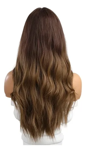 /** Pelucas Mujer Dama Cabello Naturales Larga Onduladas ,