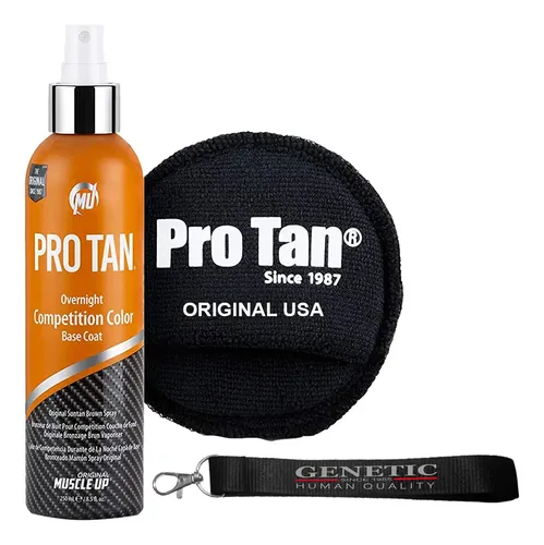 Pro Tan Bronceador Competición Realza Físico Llavero Genetic