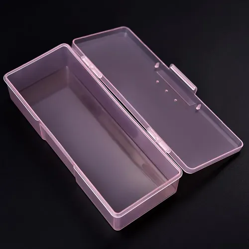 Caja De Suministros De Uñas Rolabling De Plástico Duradero P