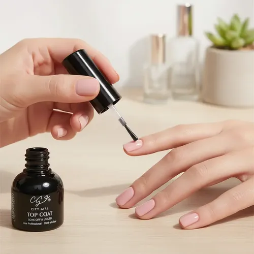 Top Coat City Girl 10ml Uv/led Semipermanente Profesional