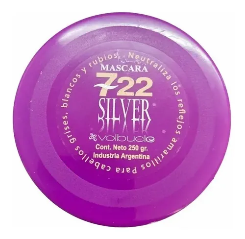 Mascara 722 Matizador Silver Grises Neutraliza Rubios 250g