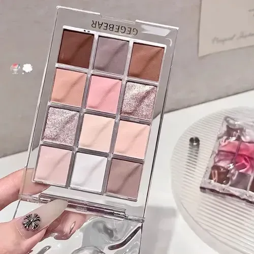 Paleta De Sombras Gege Bear Super Brillo Maquillaje Coreano
