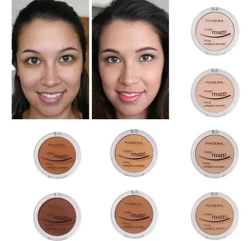 Phoera Polvos Faciales Mate 2-pack 204 Buff Beige Cobertura