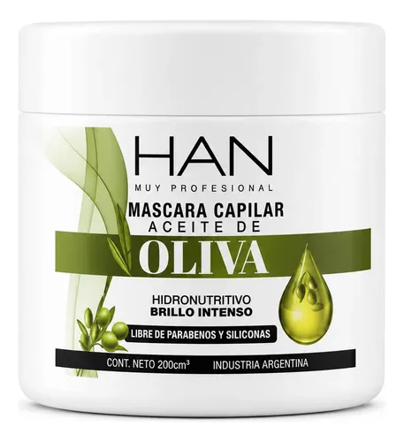 Han Mascara Capilar Oliva Baño De Crema Nutricion X 200 Gr