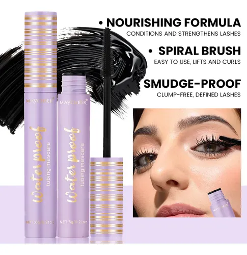Long-lasting Smudge-proof Lengthening Curling Tubing Mascara