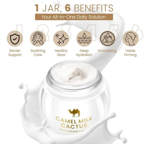Crema Nocturna Hidratante Aoao Con Leche De Camello Y Cactus