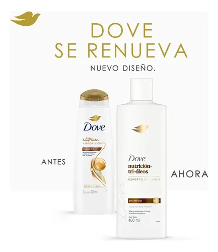 Shampoo Nutrición + Fusión De Óleos 400ml Dove