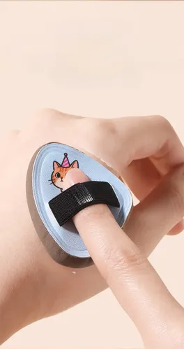 Bonita Esponja De Maquillaje Con Forma De Pulgar, De Doble U