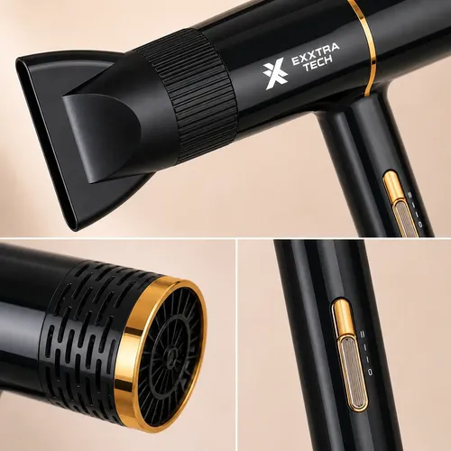 Secador De Pelo Cabello Para Viaje Liviano 2000w Frío Calor