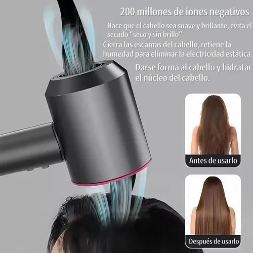 ` Secadora De Cabello, Secadora De Pelo Ionica Potencia Y