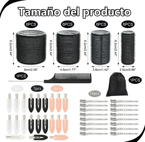 Cz. 63 Tubos For Rizar Cabello Abrazadera Alta Calidad