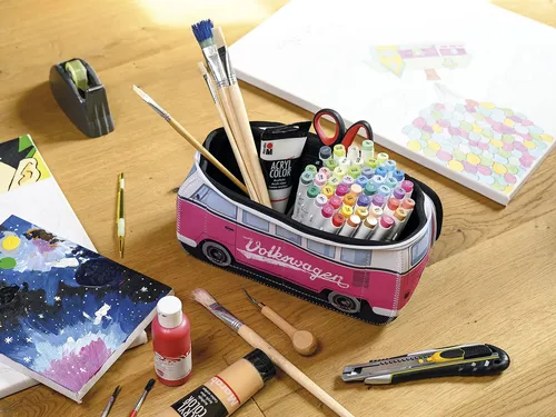 Neceser De Maquillaje, Cosméticos, Colección Brisa Vw, Rosa,