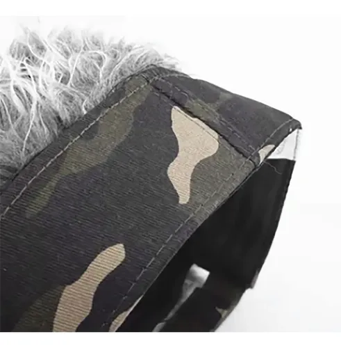 G/ Diadema De Pelo Falso Para Hombres En Negro Y Gris