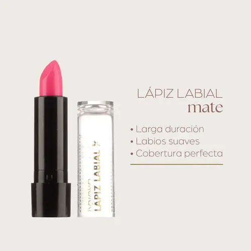 Lápiz Labial Mate Larga Duración – Katalia Color 19- Negro