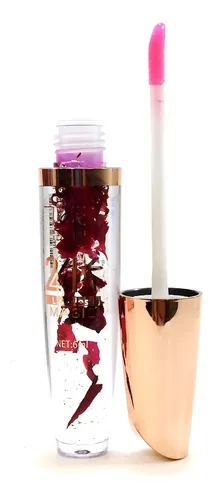 Brillo Labial Glitter Con Color Aplicador Magic 24 Horas