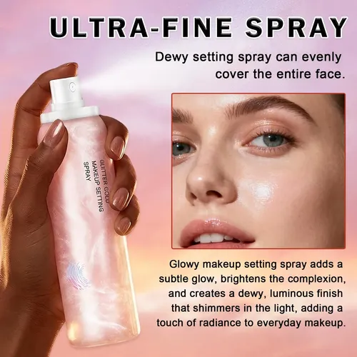 Spray Fijador De Maquillaje Glow Xingxyuel, Hidratante, 4 On