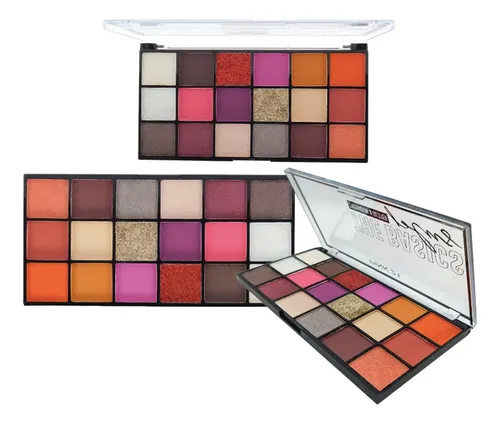 Paleta Sombras 18 Tonos Exotic Pink 21 – Caobamakeup