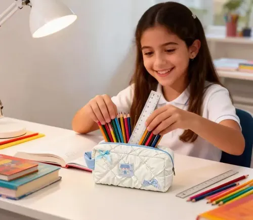 Neceser Acolchado Mujer Grande Estuche Maquillaje Organizado