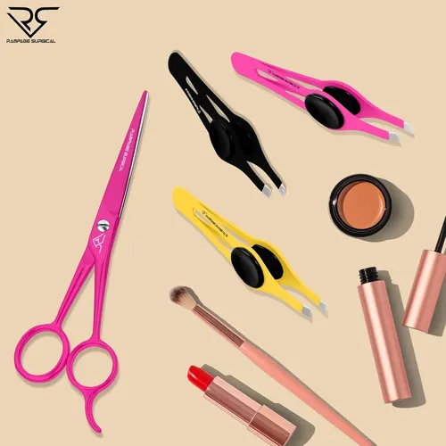 Pinzas Cejas Rampage Acero Set 2 Y 3 Pcs Ergonomicas