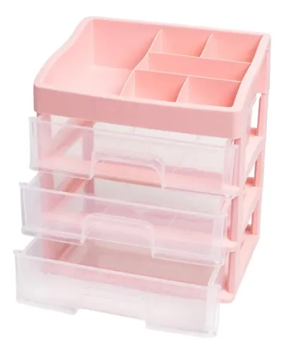 Organizador Cosmeticos Crema Maquillaje Labiales Perfumes Color Rosa