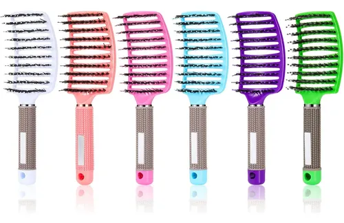 Cepillos Para El Cabello Cunhill Boar Bristle, Curvados Y Ve