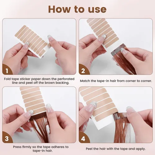 Cinta De Reemplazo Para Extensiones De Cabello Miilye, 100 T