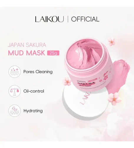 Kit De Cuidado Laikou Sakura, 2 Piezas, Oil Control 1.