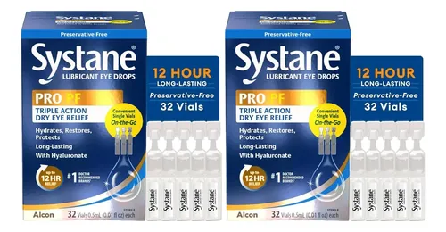 Gotas Systane Pro Pf Sin Preservante 32 Frascos (pack 2)