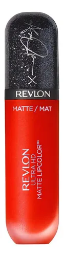 Labial Líquido Ashley Ultra Hd Matte Hot In Here Revlon Acabado Cremoso Color Hot In Here