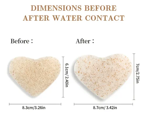 F= Esponja Facial Konjac Natural Exfoliante Suave