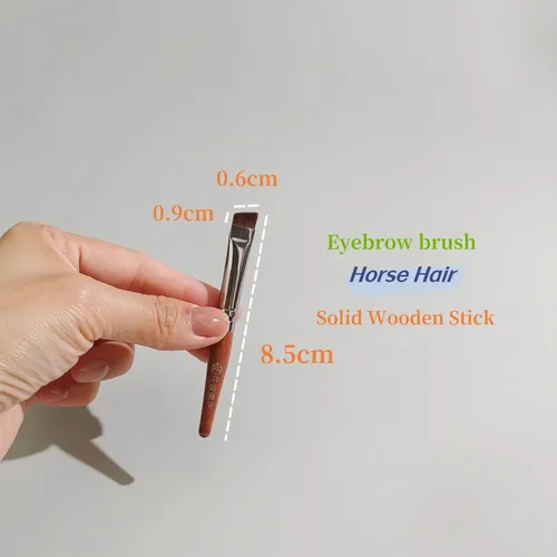 Set De 6 Minibrochas De Maquillaje Para Ojos De Crin De Caba