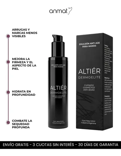 Crema Antiarrugas Y Reafirmante Altier Dermoelite Coco