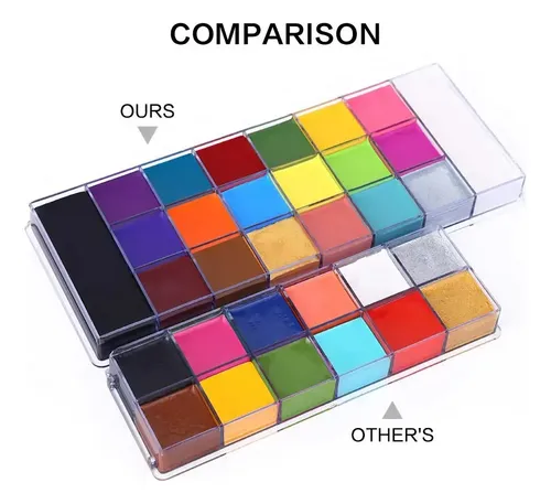 Paleta Ucanbe Pintacaritas Body Paint 20 Colores