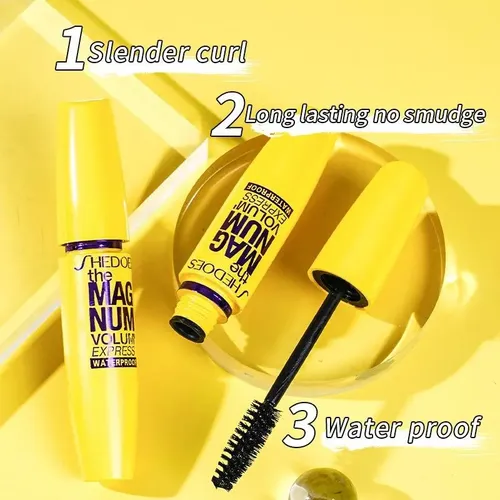 Mascara Impermeable, Natural Y Duradera Sin Manchas