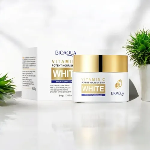 Crema Facial Vitamina C Aclarante Despigmentante Bioaqua Todo Tipo De Piel Día