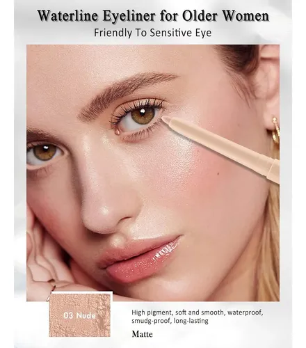 Lápiz Delineador Nude Waterproof De 24h Con Sacapuntas