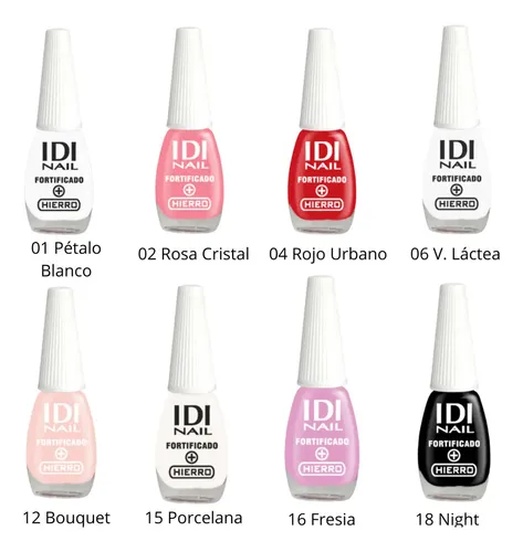 Esmalte 60 Segundos Larga Duración Secado Rápido Idi 7 Ml Color
