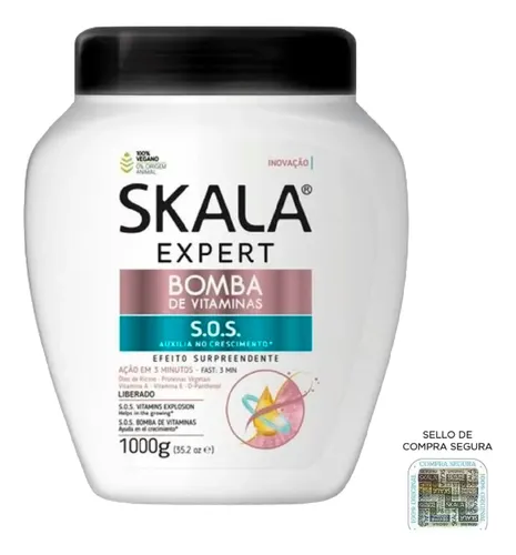 Combo Bomba De Vitamina Completo Sh + Ac + Masc + Crem Skala