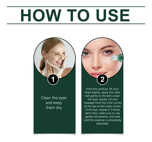 Sérum De Ojos Ouhoe Mint Eye Roller Para Líneas Finas E Hidr