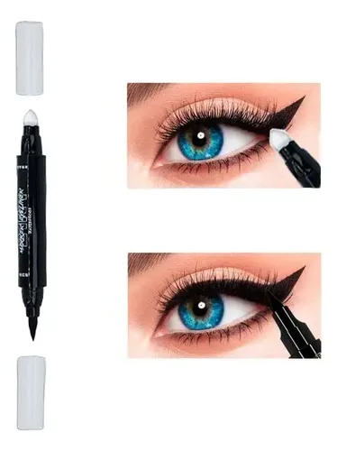 Delineador de Ojos Pink 21 Fibra Negro Mate con Corrector