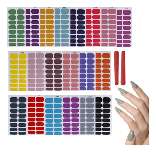 Mj * Pegatinas De Uñas De Gel Semicuradas Pegatinas De