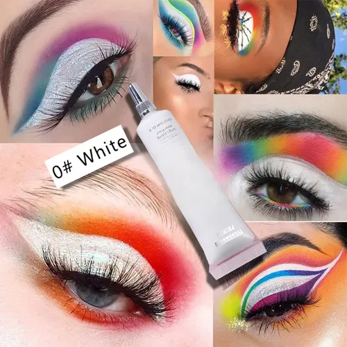 Crema Base De Maquillaje Facial Y Sombra De Ojos De Larga D