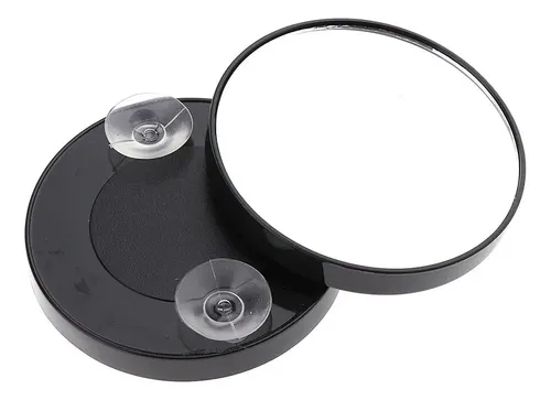 2 Unids Espejos De Ventosa Espejo Para Mujer Negro