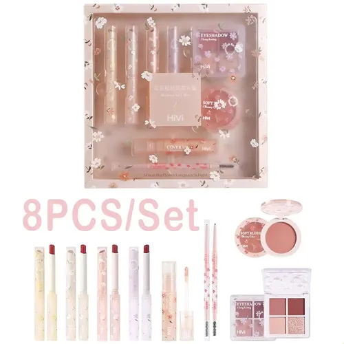 Kit De Maquillaje Completo De 8 Piezas Para Mujer, Set De Ma