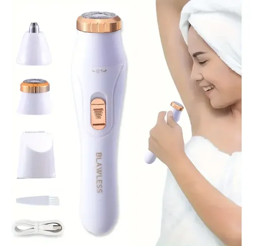 Kit De Depilación Eléctrica 3 En 1 Para Mujer – Recargable P