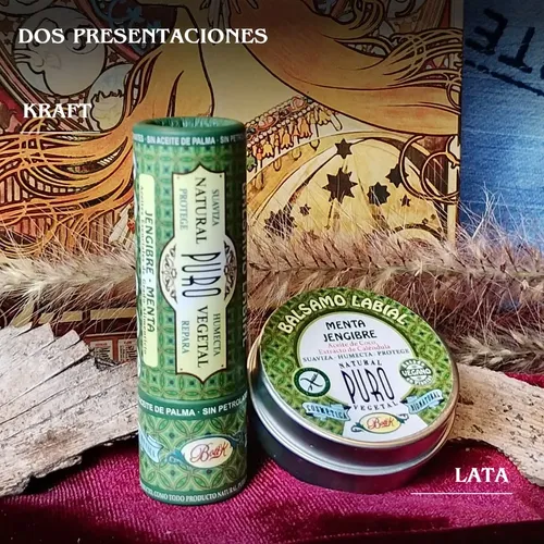 Bálsamo Labial Menta Jengibre Boti-k Puro