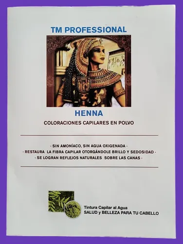 Henna Natural Tm Professional Tintura Capilar En Polvo X90gr
