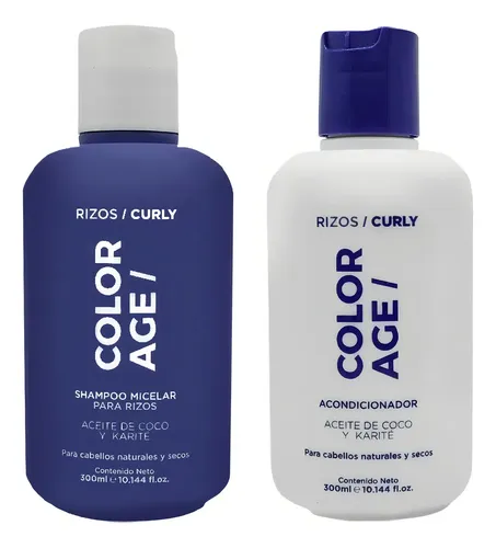 Pack Shampoo y Acondicionador Color Age Rizos con Coco y Karité 600 ml
