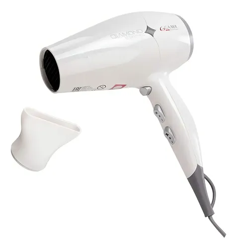 Secador De Cabello Ga.ma 3694 Diamond Color Blanco